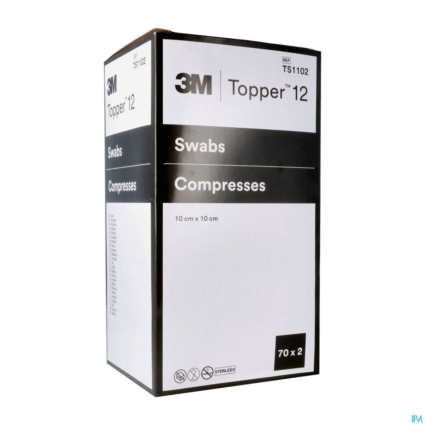 10cm x 10cm Topper 12 6 Ply Sterile Swabs 70 x 2