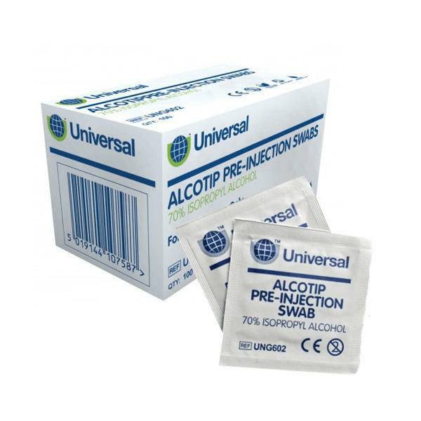 Универсални тампони Alcotip Pre Injection Swabs 70% алкохолни кърпички