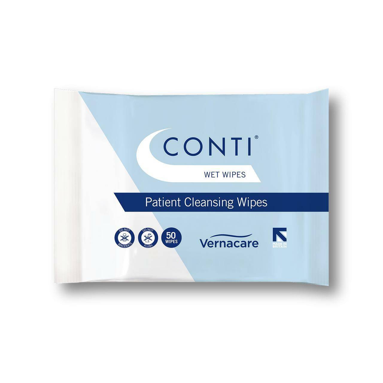 Conti Wet Wipes 29,5 cm x 22 cm Почистващи кърпички за кожата x 50