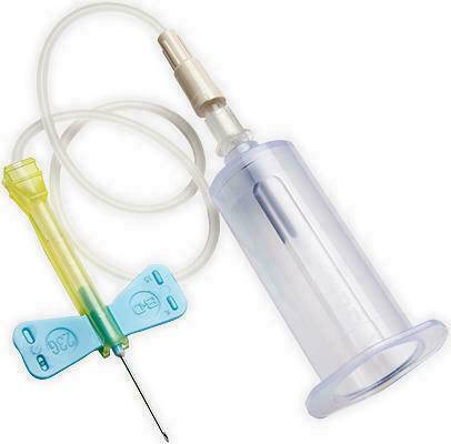 23g Blue BD Vacutainer Safety Lok Комплект за вземане на кръв 7" тръбичка