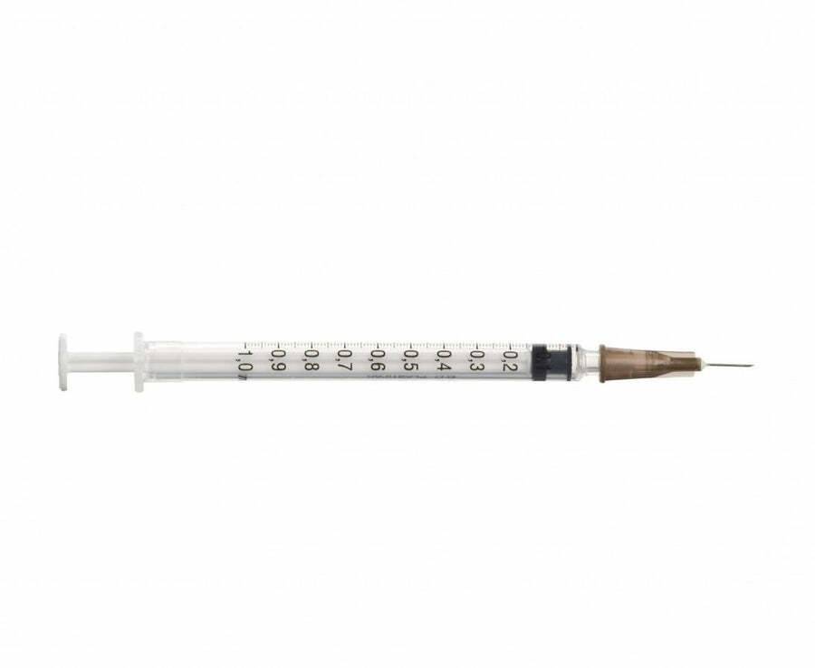 1 ml + 26 g 3/8 инча BD Plastipak Luer Slip спринцовка и игла
