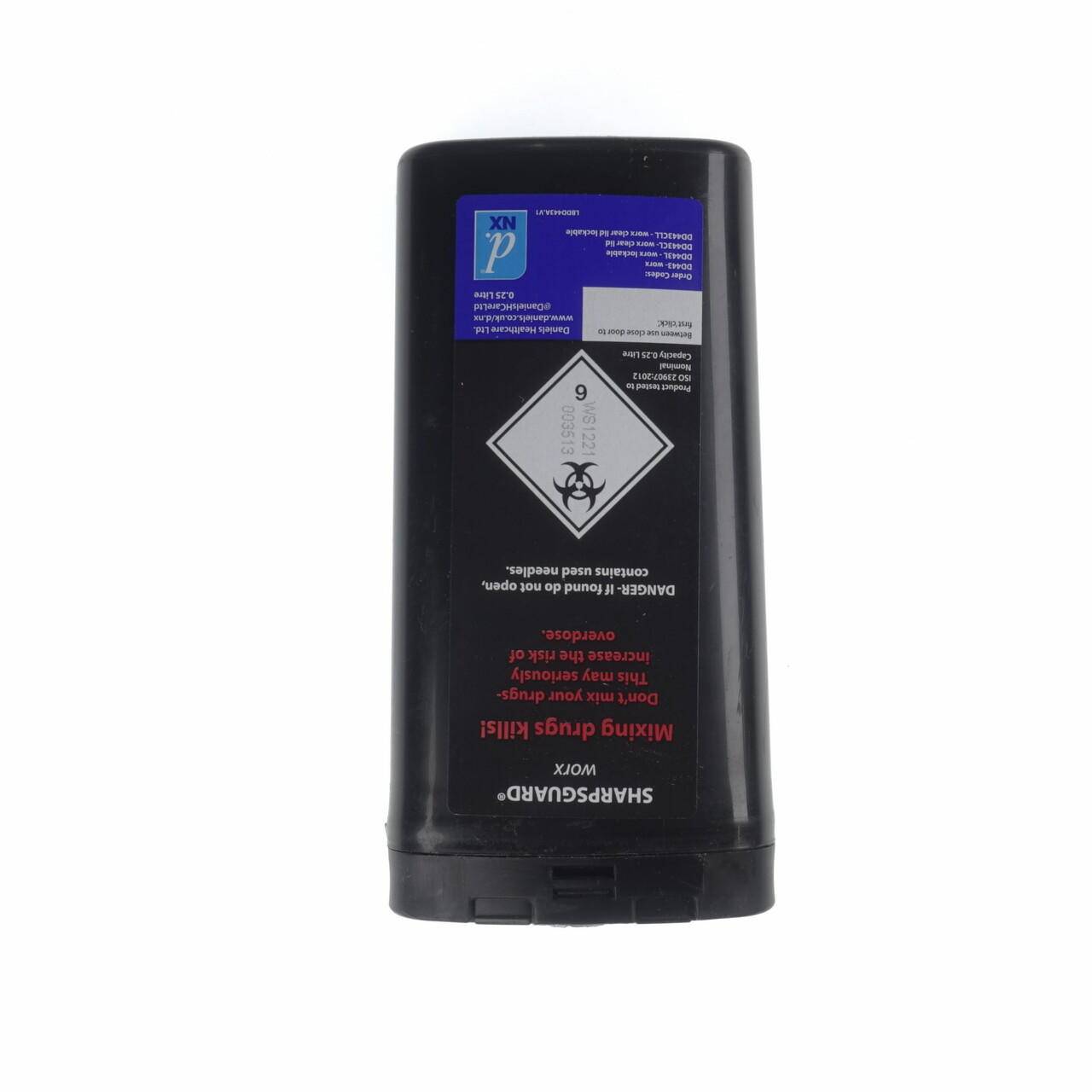 0.25l Sharpsguard Sharps Bin Черен