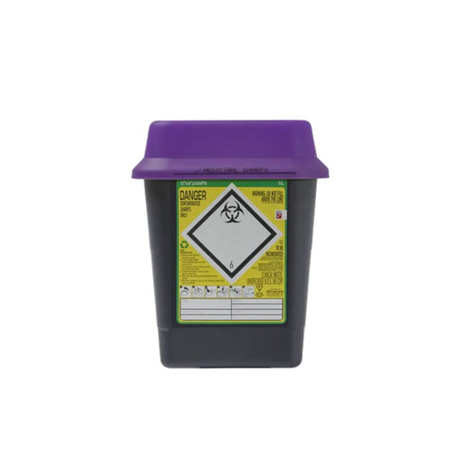 5 литров контейнер за остри предмети Sharpsafe Purple
