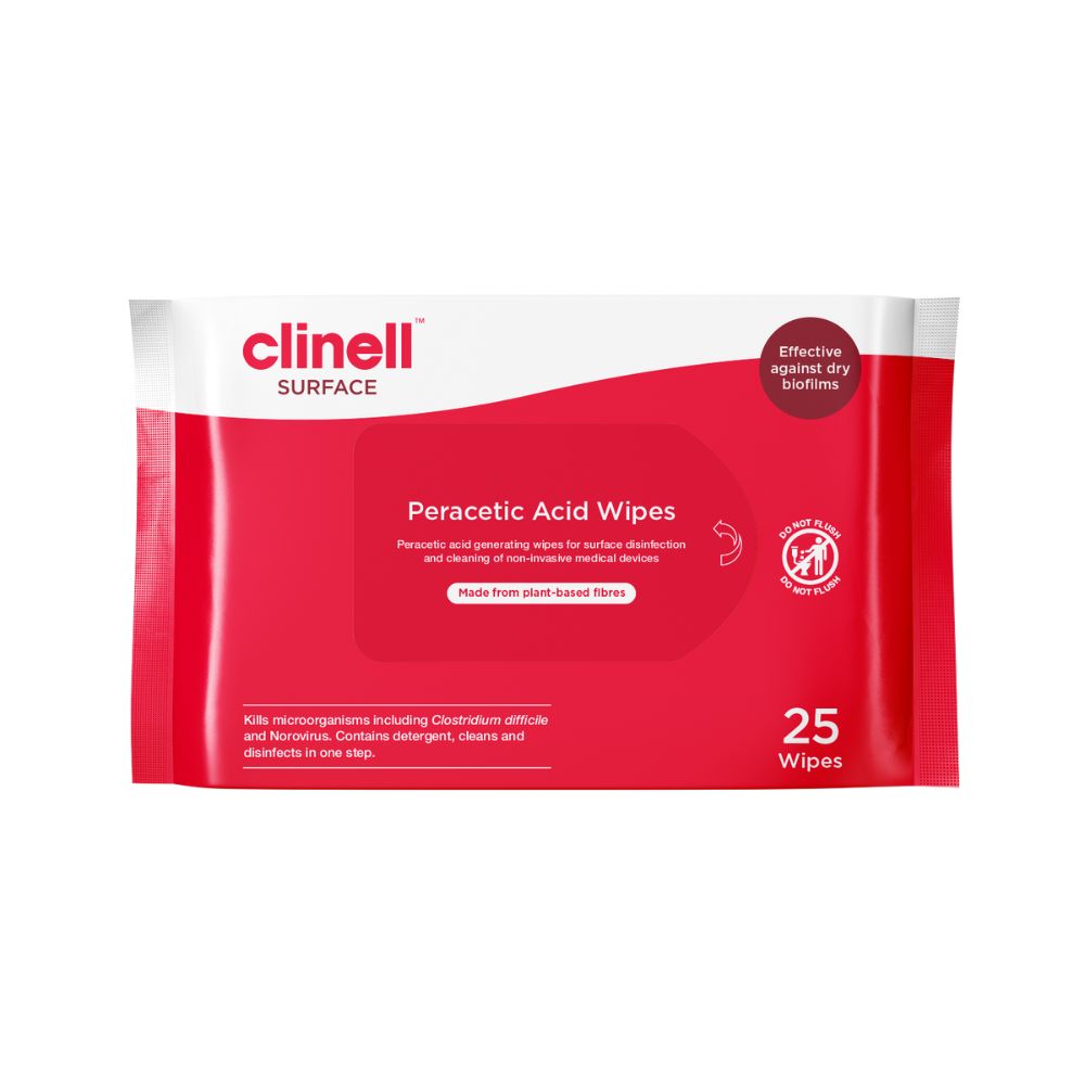 Clinell Perocetic Acid Wipes Опаковка от 25 бр