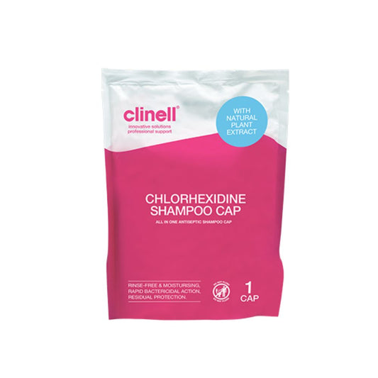 Капачка за шампоан Clinell Chlorhexidine Единична капачка