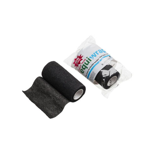 10 cm x 4,5 m Equiwrap кохезивна превръзка черна