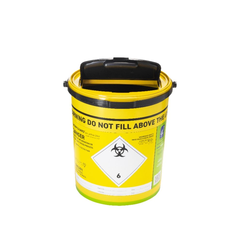22L Sharpsguard Yellow Sharps Bin Допълнителен достъп