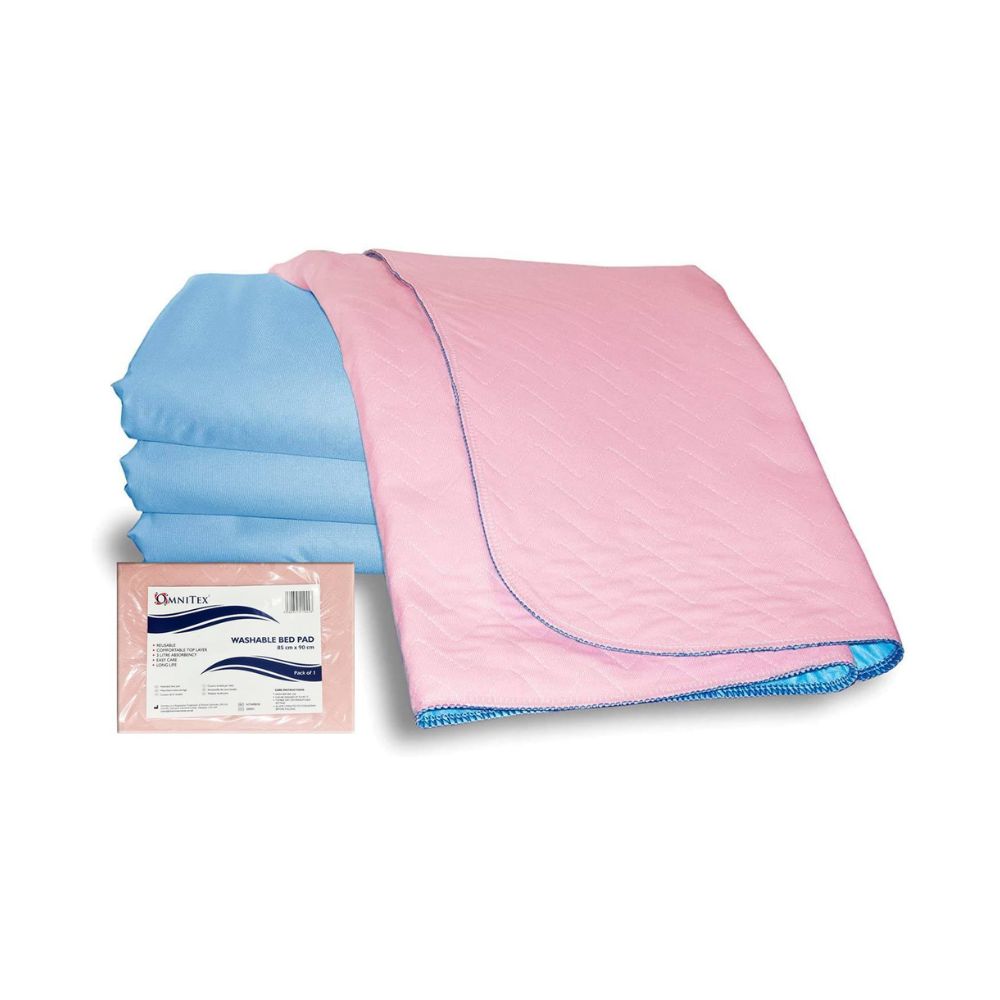 Omnitex 85cm x 90cm Може да се пере за многократна употреба 3 литра подложка за легло без подплънки