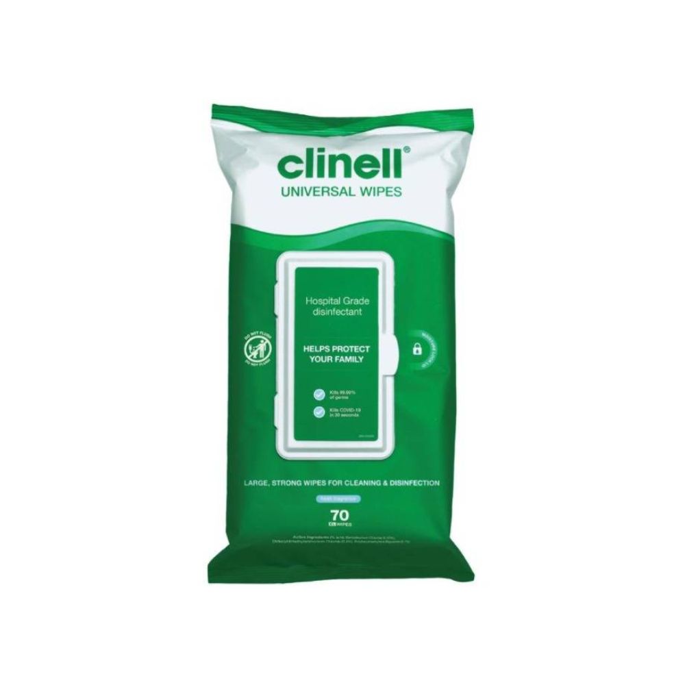 Опаковка Clinell Universal Wipes от 70 бр