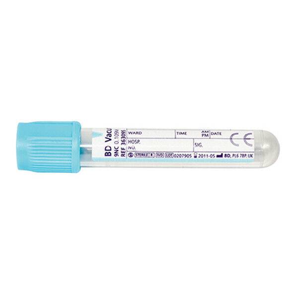 BD Vacutainer 2,7 ml EST Plus Citrate Tube със светло синьо BD Hemogard Closure