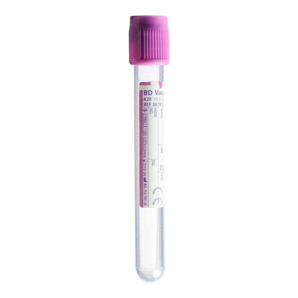 BD Vacutainer 6ml K2E EDTA епруветки за вземане на кръв от лавандула