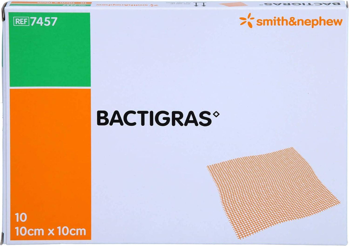 Превръзка за рани 10 см x 10 см Bactigras