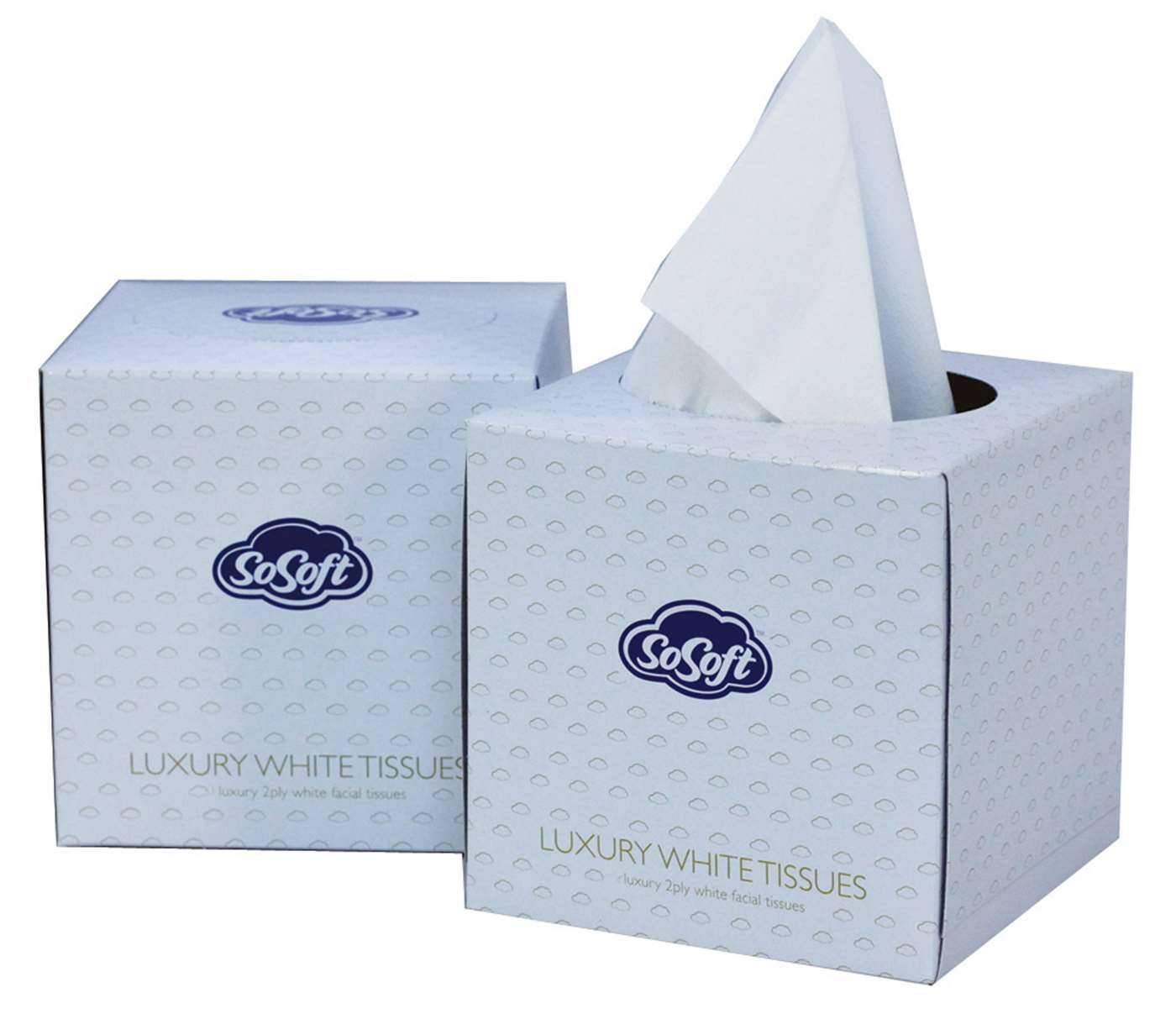 Луксозна кутия за кърпички SoSoft Cube от 70 бр