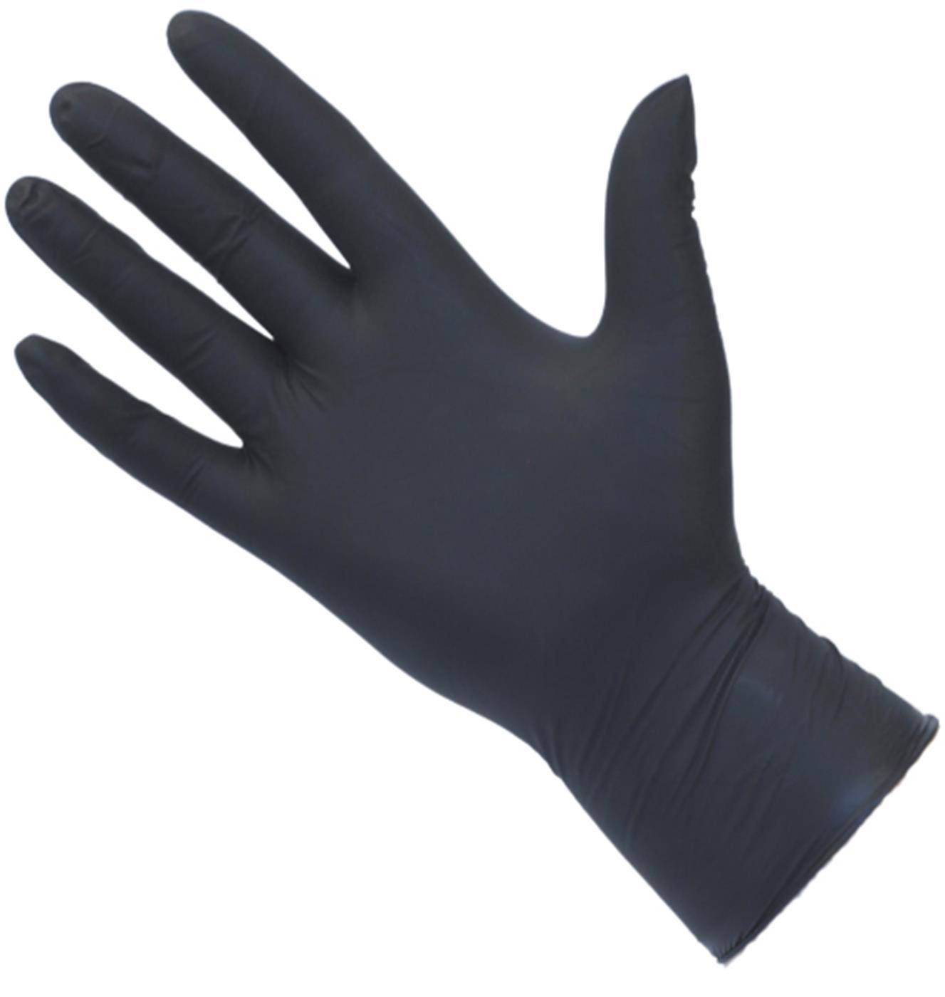 PRO UltraGRIP Black Nitrile Gloves Box of 100