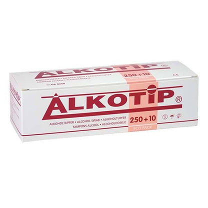 Alkotip - Alkotip 70% Pre Injection Alcohol Swabs Pack of 250 - ALK0002 UKMEDI.CO.UK UK Medical Supplies