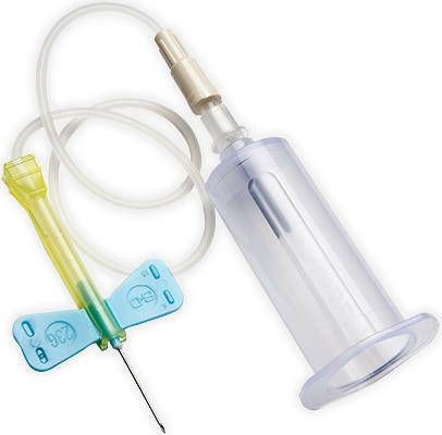 23g Blue BD Vacutainer Safety Lok Blood Collection Set 12" Tubing 368653 UKMEDI.CO.UK