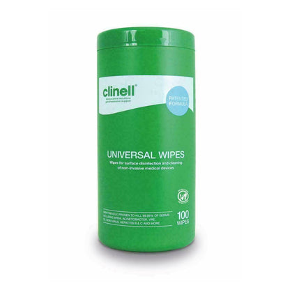 Clinell Universal Sanitizing Wipe Tub 100 кърпички