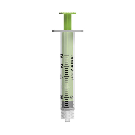 2,5 ml Green Nevershare Luer Lock спринцовки