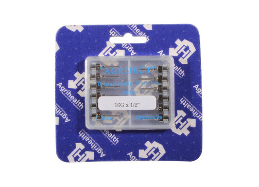 16g 1/2 инча Agriject Luer Fit игли x 12