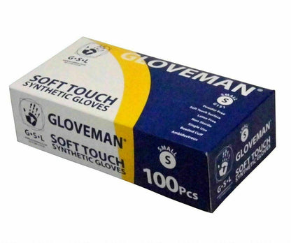 Gloveman White Synthetic Powder Free Gloves G151 UKMEDI.CO.UK