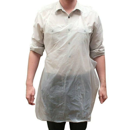 200 White Disposable Aprons - Roll UKMEDI.CO.UK