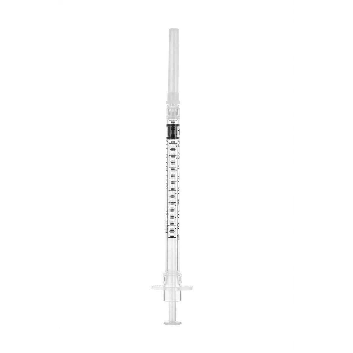 1 ml 27 g 1/2 инча Sol-Care безопасна спринцовка с фиксирана игла