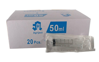 50 ml спринцовка Agriject Luer Slip Side Tip