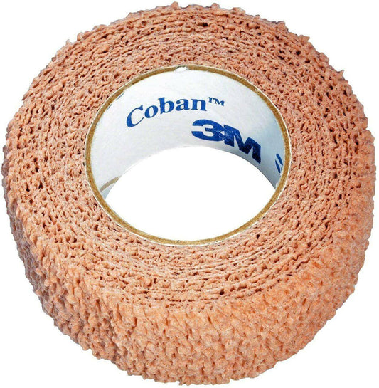 3M Coban Self-Adherent Bandage - Flesh - 2.5cm x 4.5m 1581 UKMEDI.CO.UK