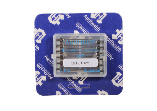 16g 1,5 инча Agriject Luer Fit игли x 12
