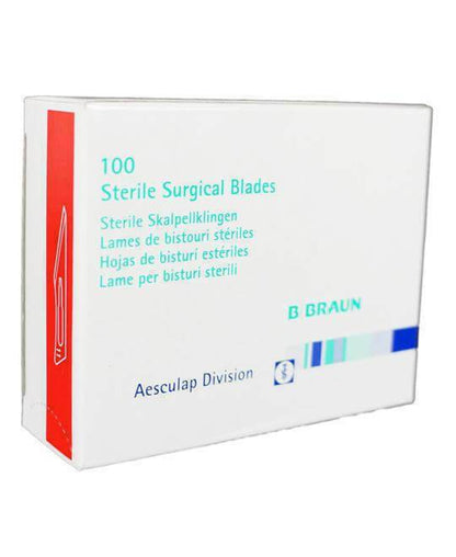 BBraun 100 x Size 11 BBraun Carbon Steel Sterile Scalpel Blades 4512876231 UKMEDI - UK Medical Supplies