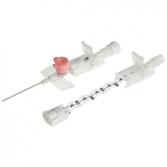 20g 32mm Pink BD Venflon Pro Safety Cannula with Injection Port 393224 UKMEDI.CO.UK