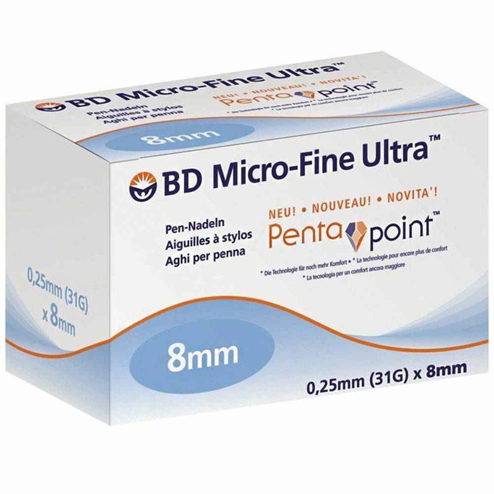 31 g 8 mm BD Micro-Fine Ultra Penta Penta Point Needles