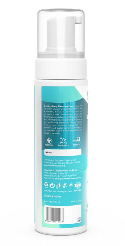 Omnitex 200ml Пяна за почистване на тялото без изплакване