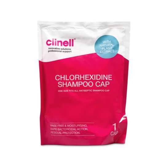 Капачка за шампоан Clinell Chlorhexidine Единична капачка
