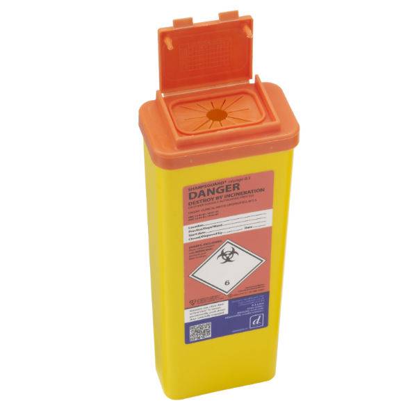 Кош за остри предмети 0,5 литра Sharpsguard Orange