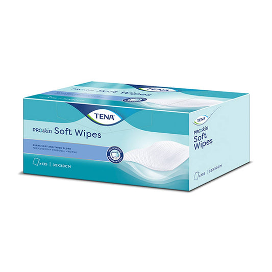 Tena Extra Thick Disposable Soft Wipes Pack of 135