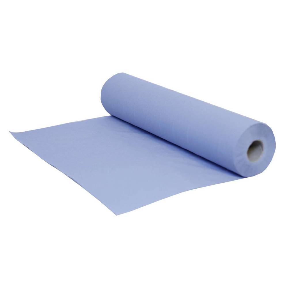 50cm x 40m PRO Couch Roll 2 Ply Blue Рециклирани 100 листа