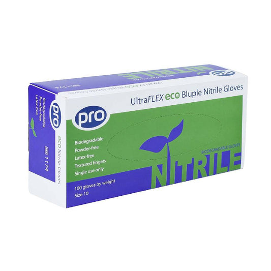 PRO UltraFLEX Eco Bluple нитрилни ръкавици Кутия от 100