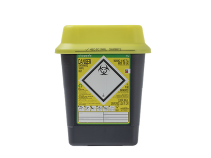 5 литров жълт контейнер за остри предмети Yellow Sharpsafe