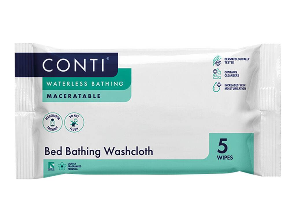 Conti Maceratable Bed Bathing WashCloth Леко ароматизирана 5 кърпи