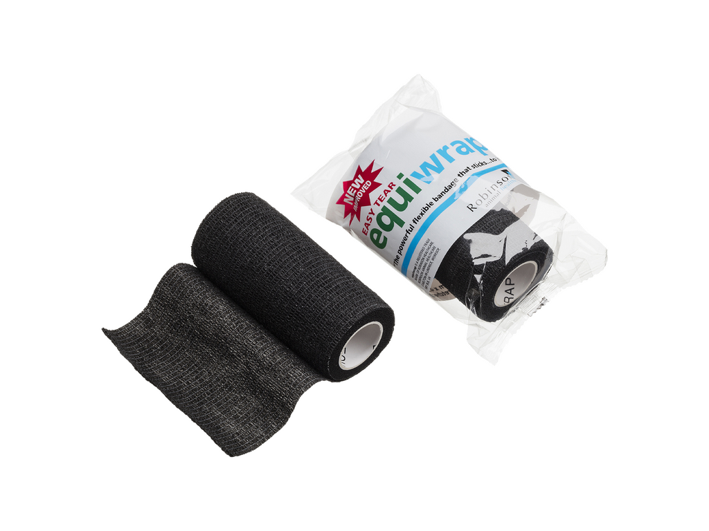 10 cm x 4,5 m Equiwrap кохезивна превръзка черна