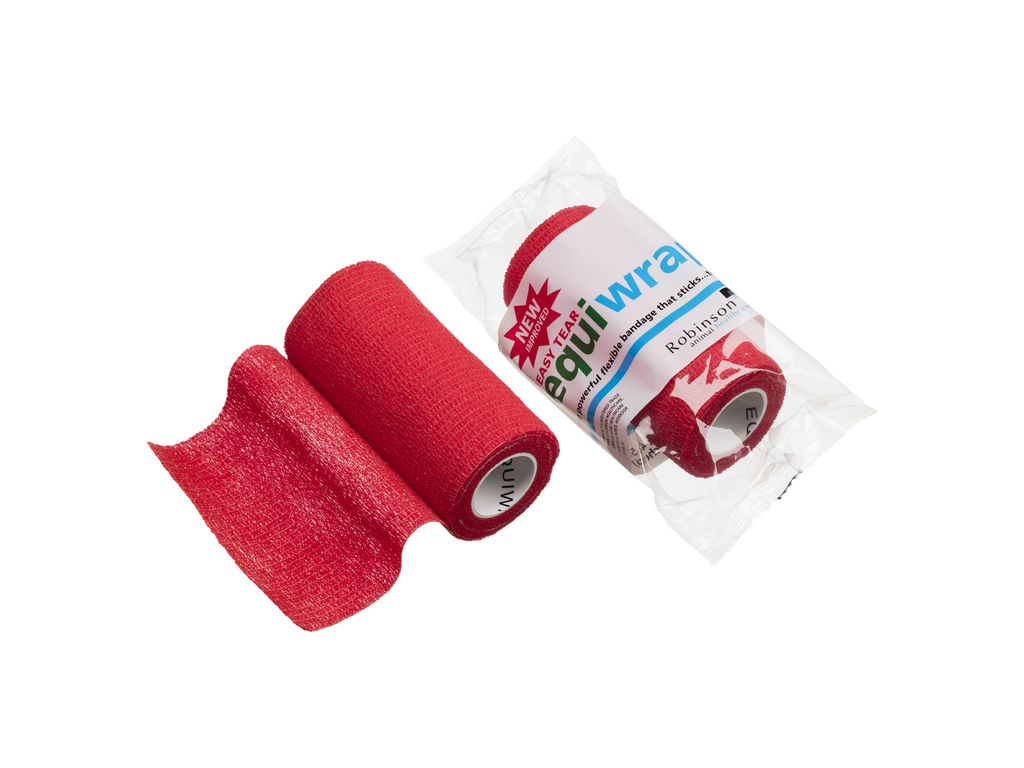 10 cm x 4,5 m Equiwrap кохезивна превръзка червена