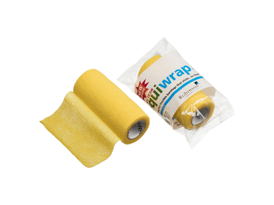10 cm x 4,5 m Equiwrap кохезивна превръзка жълта