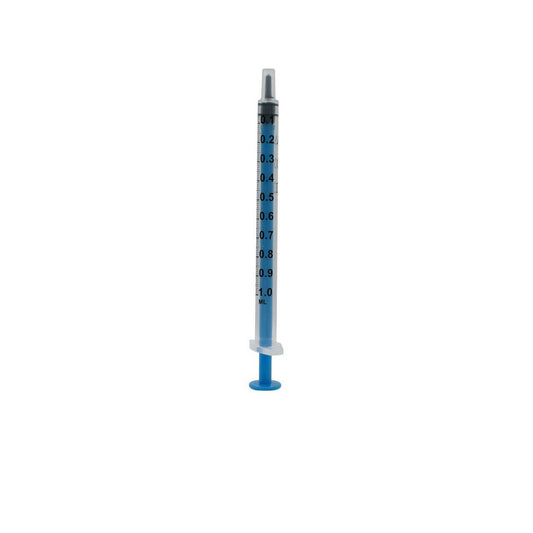 Сини спринцовки с ниско мъртво пространство от 1 ml Acuject