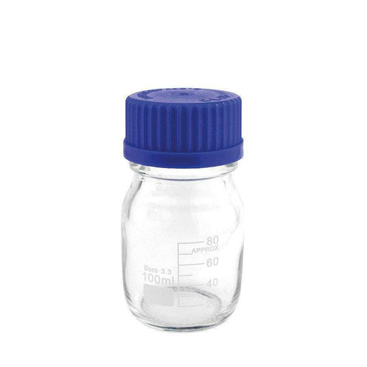 Бутилка с реагент от боросиликатно стъкло от 100 ml