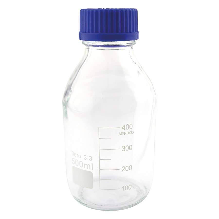 Бутилка за реагент от боросиликатно стъкло от 500 ml