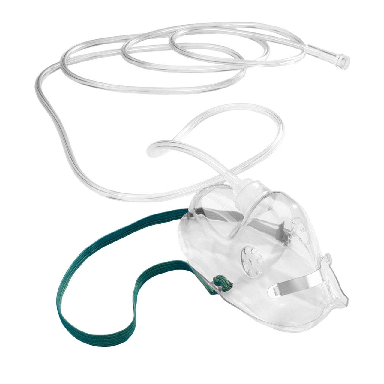 Adult Oxygen Mask with Safety Tube 210cm T999228 UKMEDI.CO.UK