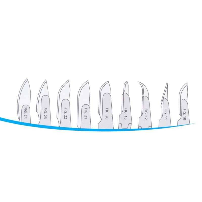 Teqler - Disposable Scalpel Blades for No. 4 Scalpel Handle Figure 23 - 370523 UKMEDI.CO.UK UK Medical Supplies