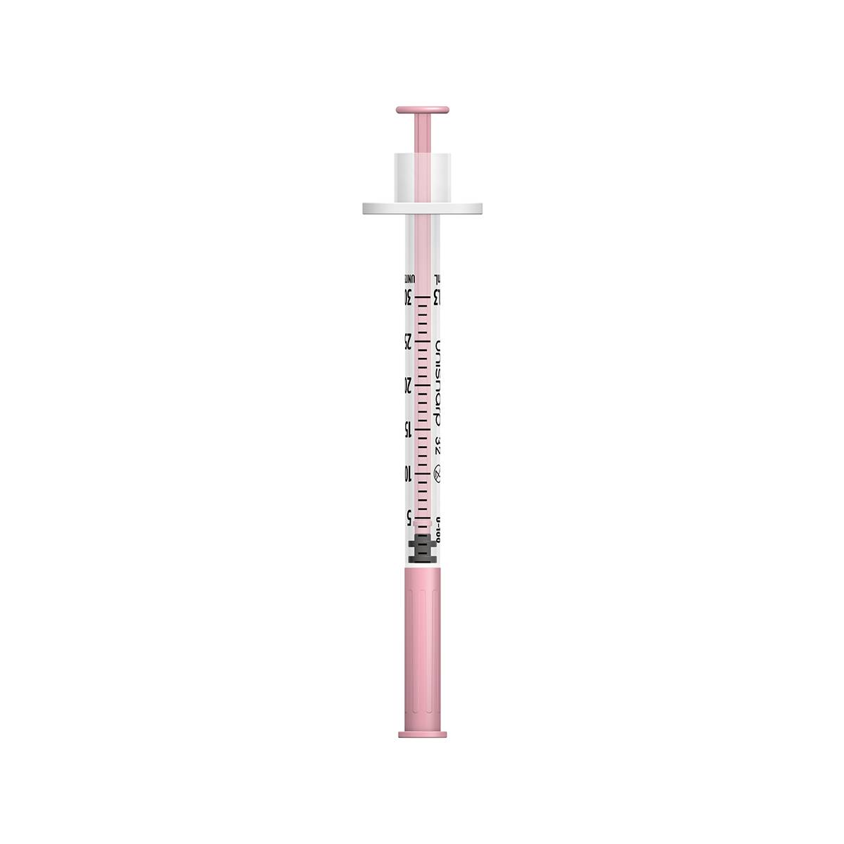 0.3ml 0.3 инча 32g Розова Unisharp спринцовка и игла u100