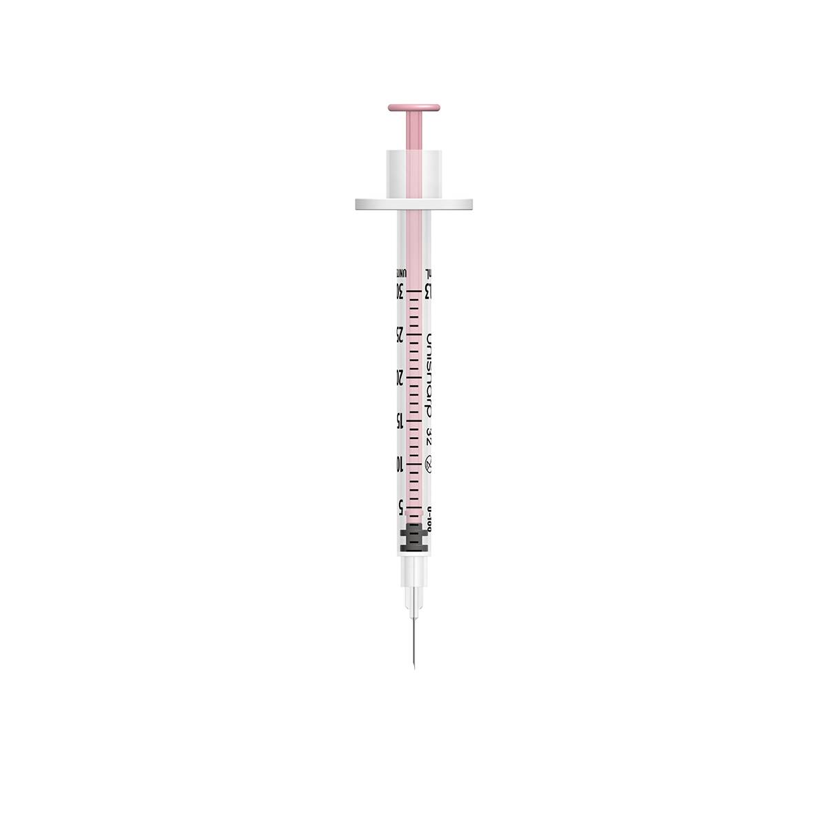 0.3ml 0.3 инча 32g Розова Unisharp спринцовка и игла u100